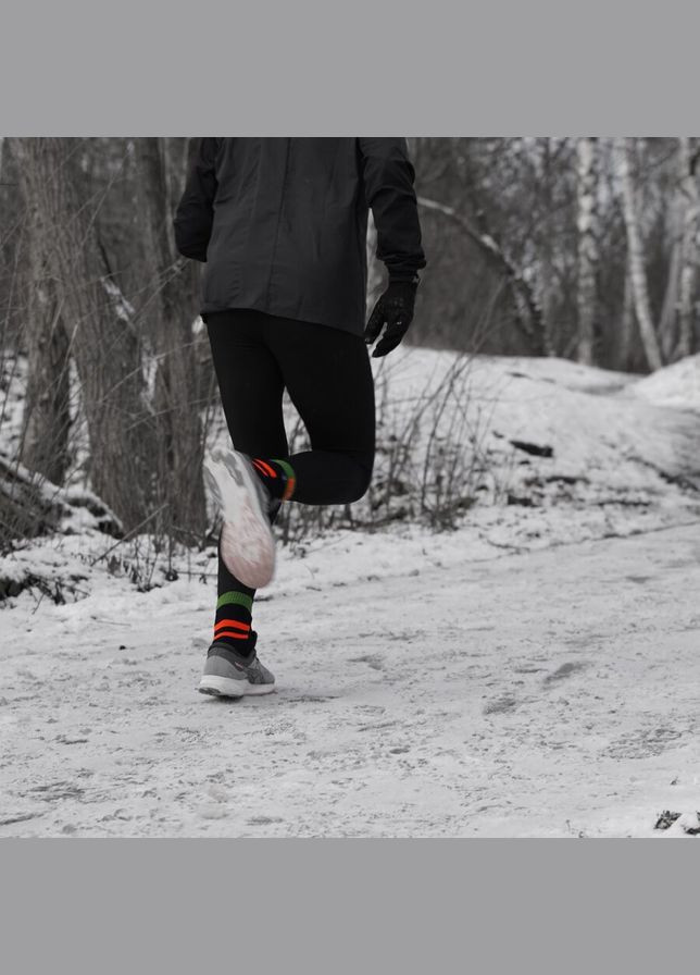 Шкарпетки водонепроникні Running, p-p XL, з помаранчевими смугами (A-015914) DexShell (319391097)