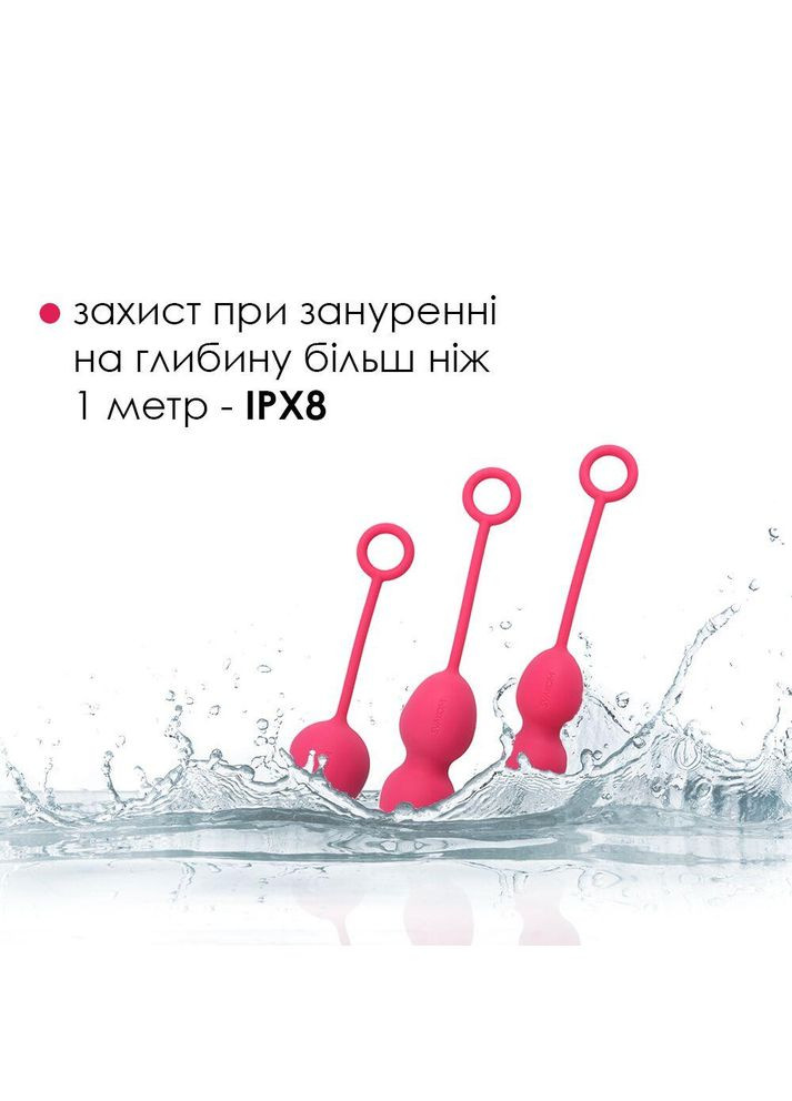 Набір вагінальних кульок зі зміщеним центром ваги Svakom Nova Plum Red No Brand (366877042)
