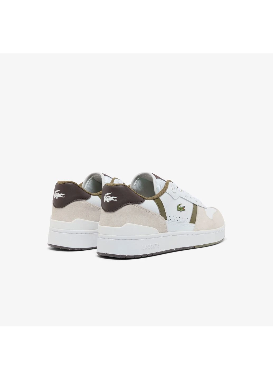 Білі кросівки демісезон Lacoste T-Clip Set