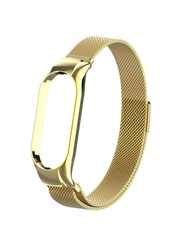 Ремешок Milanese Loop Design для Xiaomi Mi Band 7 Gold No Brand (361077816)