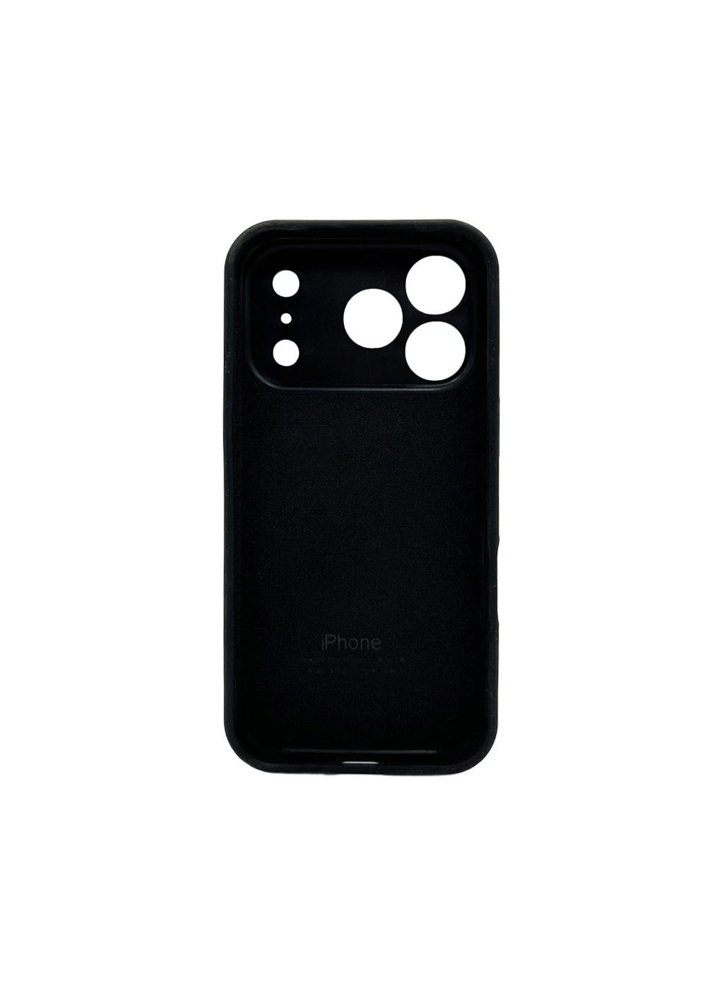 Чохол для смартфона Silicone Full Case AA Camera Protect для Apple iPhone 17 Pro 14, Black Silicone Case (382474611)
