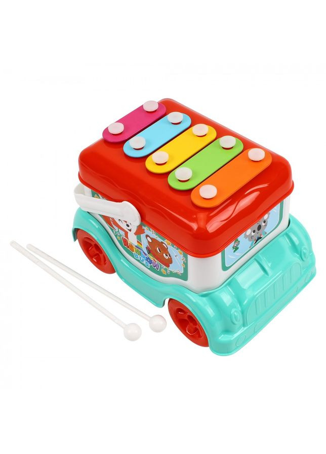 Автобус-ксилофон T-9857 12.5х13.5х17.5 см ТехноК (365432262)