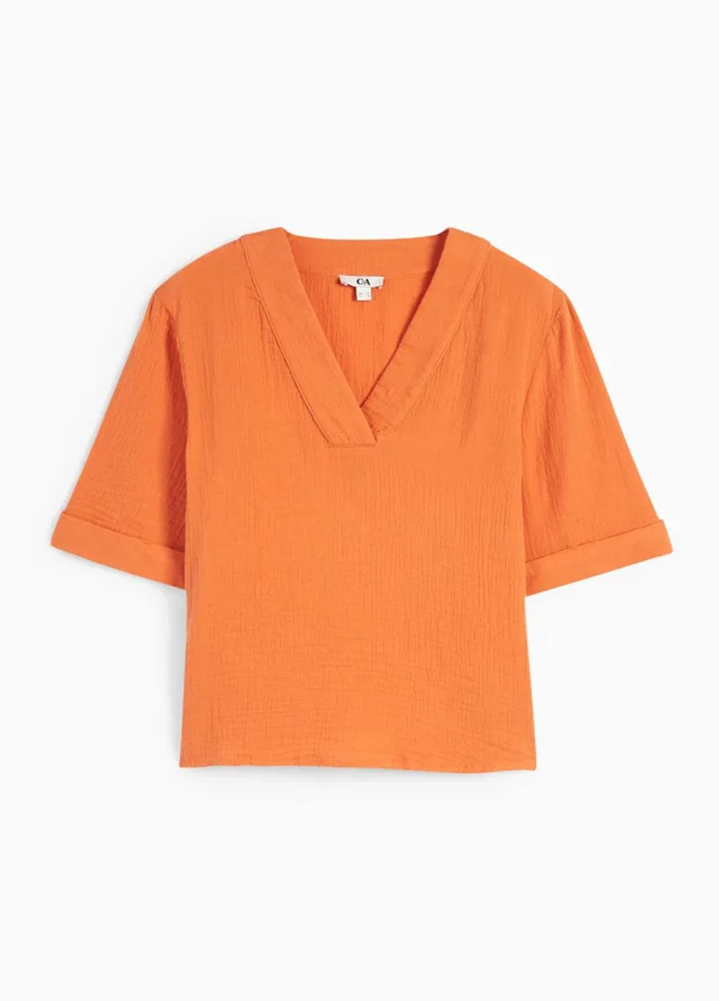 Оранжевая блузка C&A