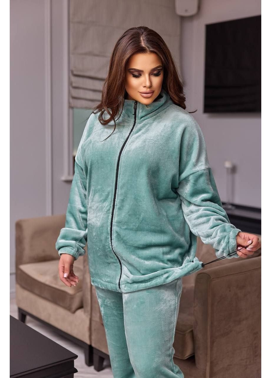 Мятная женская плюшевая пижама Osoblyva