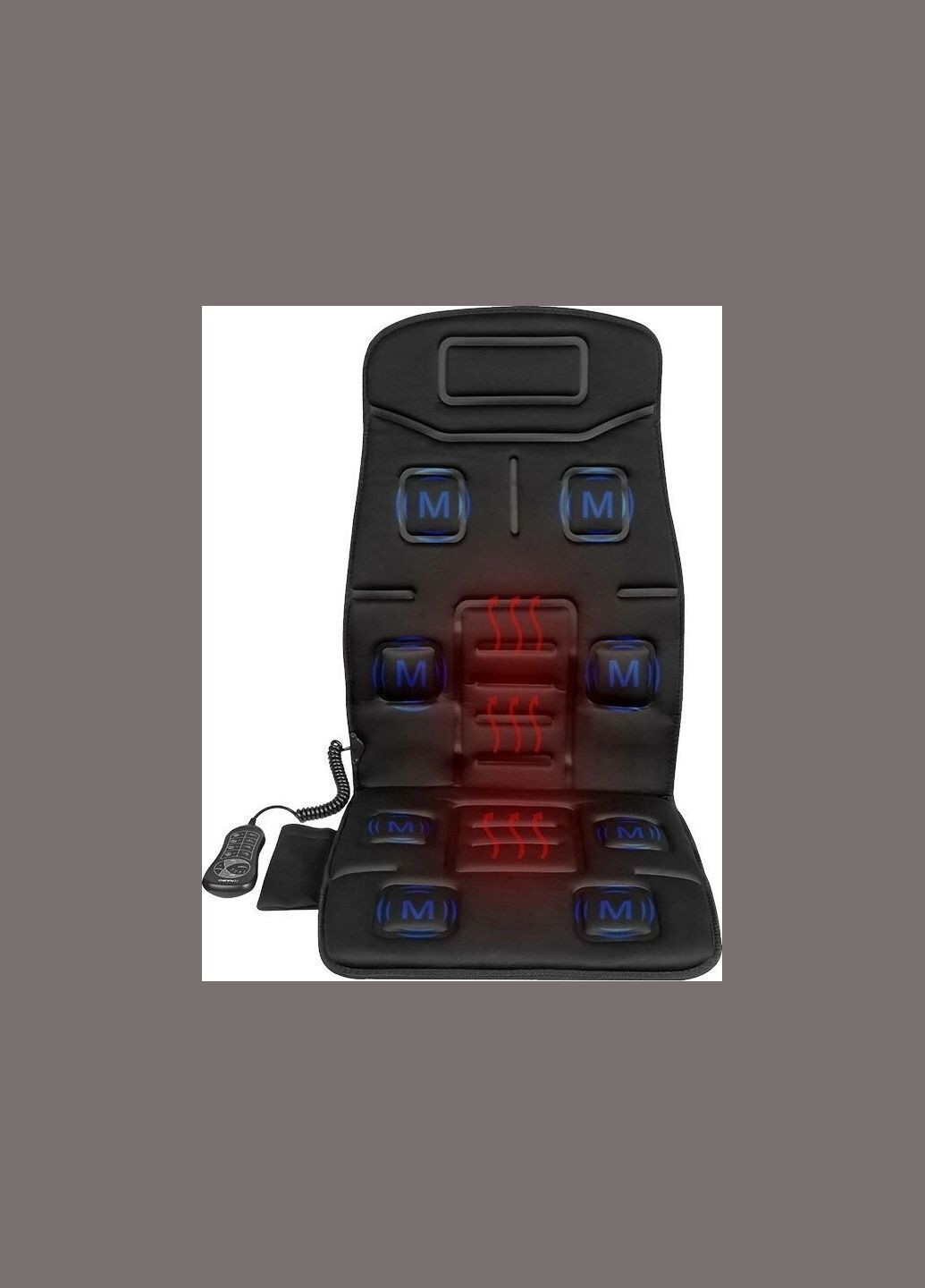 Массажная накидка на кресло Portable Seat Cushion with Vibration с подогревом и вибрацией MGC-168 RU Naipo (370621587)