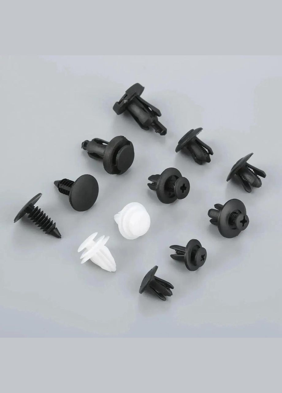 Набор клипс для салона авто 100 шт в кейсе универсальные автокрепления пистоны + 4 съемника (R051374-50611) Icar (349843782)