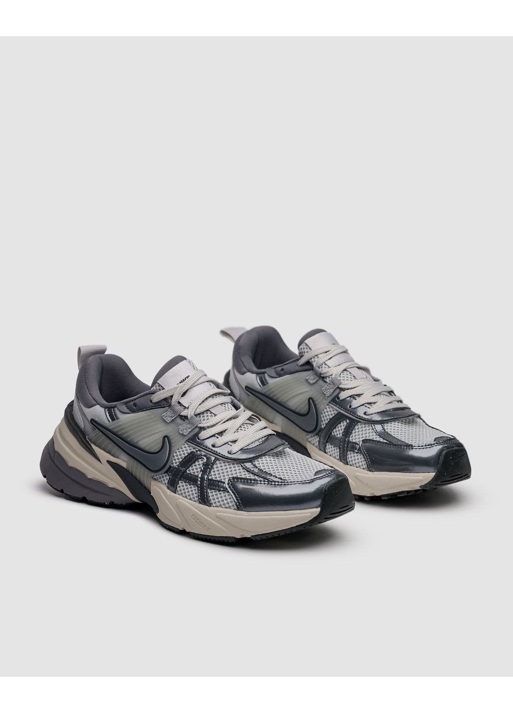 КРОССОВКИ ЖЕНСКИЕ NIKE V2K RUN PURE PLATINUM WOLF GREY НАЙК В2К РАНТЕКК No Brand серые демисезоны (367175577)