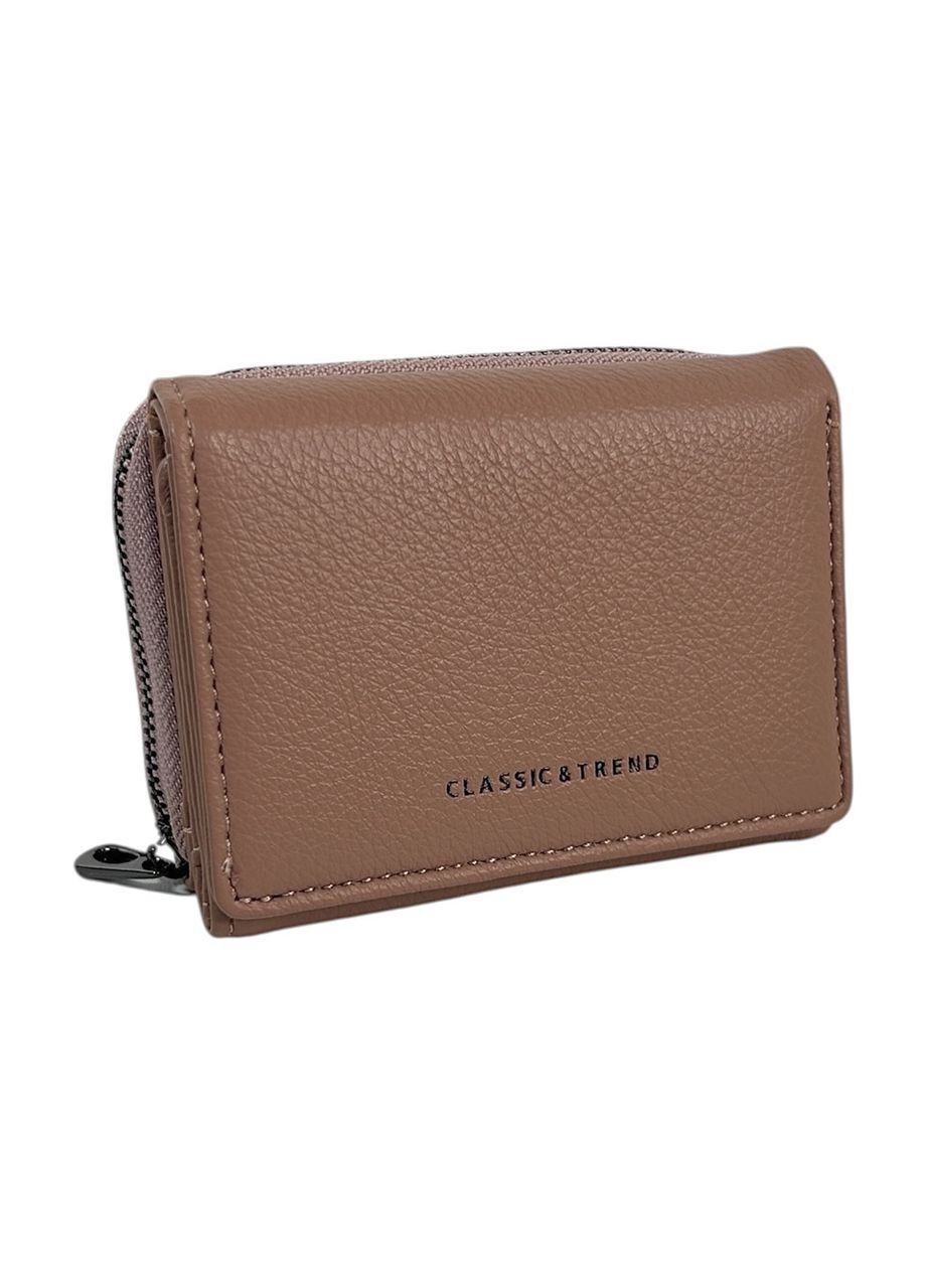 Женский кошелек из эко-кожи 815-8 тёмно-пудровый 10,5 x 8,5 x 3,5 No Brand (371682532)