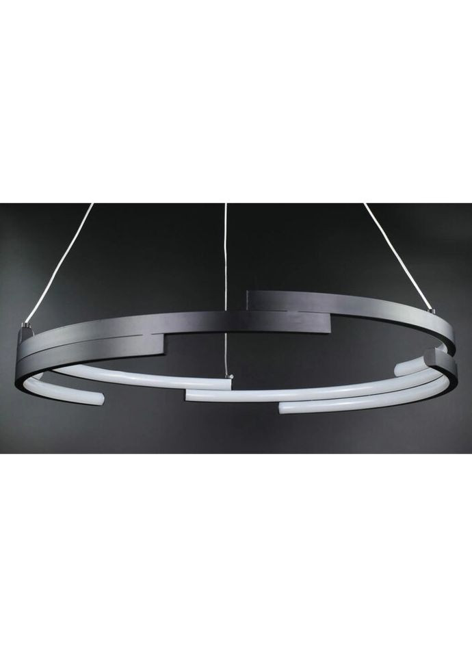 Люстра світлодіодна підвісна LED світильник для квартири на стелю ледве 26905 Чорний 30-150х56х56 см. Sunnysky (324396301)