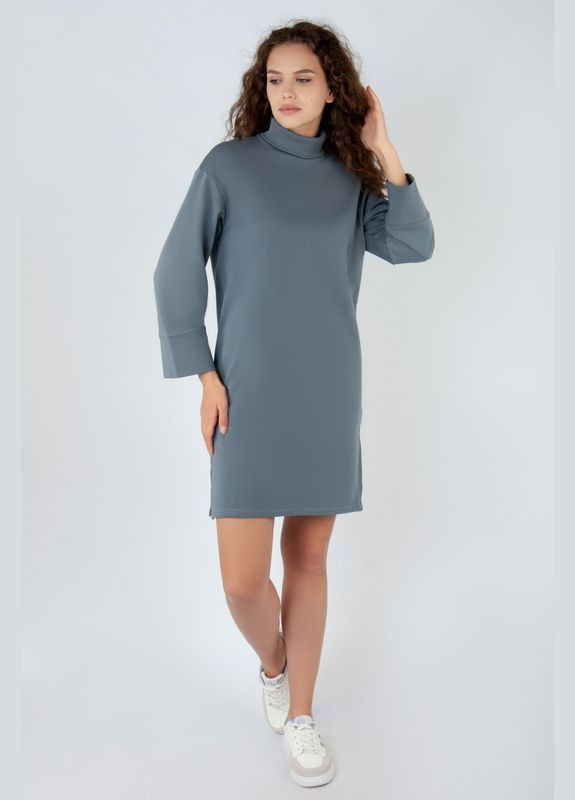 Темно-сіра сукня жіноча 09-3402-95 Авекстекс