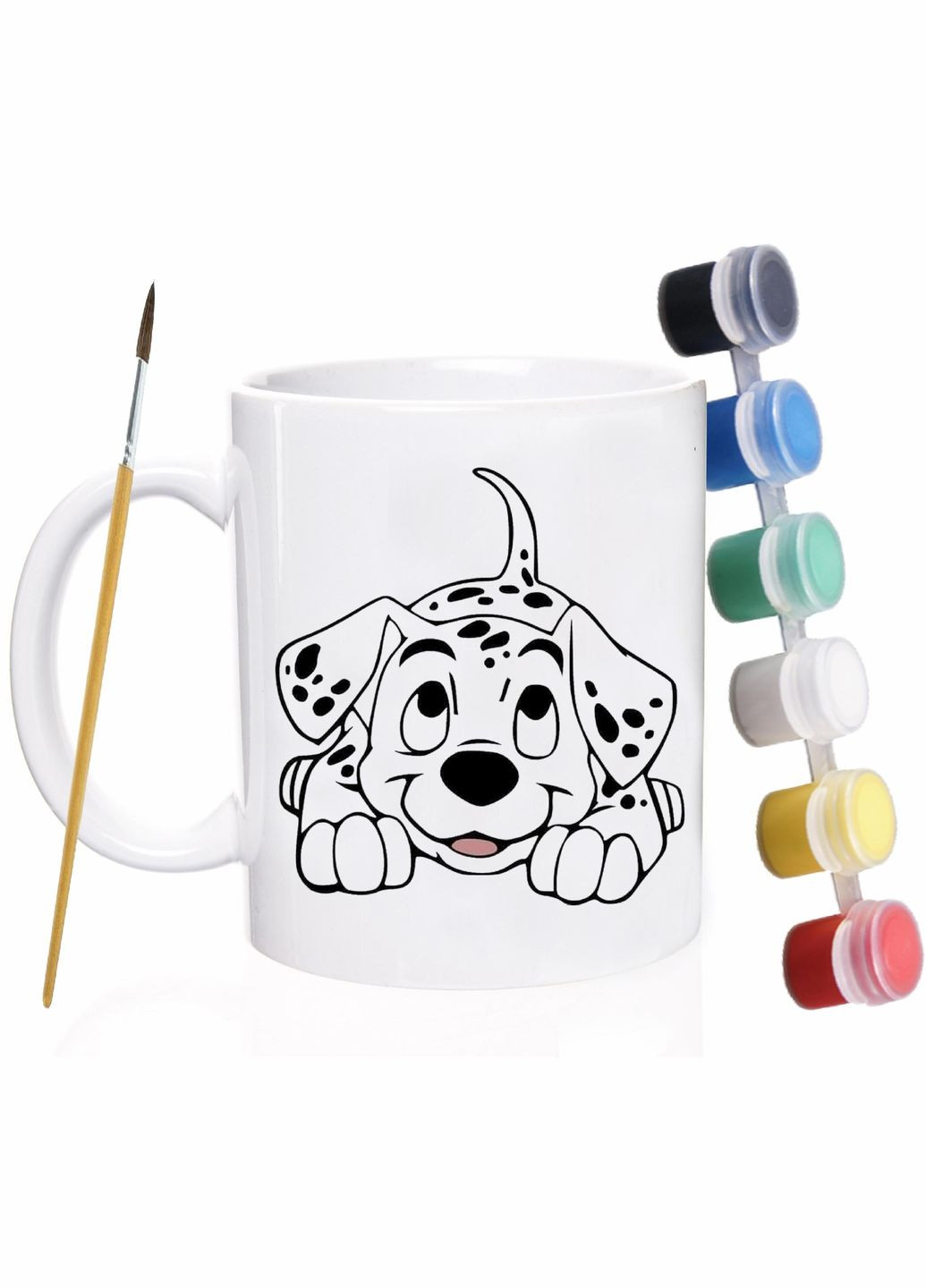 Набор для детской творчества Dog #01 / раскраска для детей / 330 мл белая No Brand (316122308)