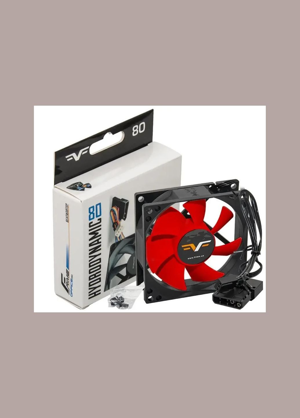 Вентилятор 80*80*25 3pin Black/Red (FRF80HB3) (о) Frime (322840885)