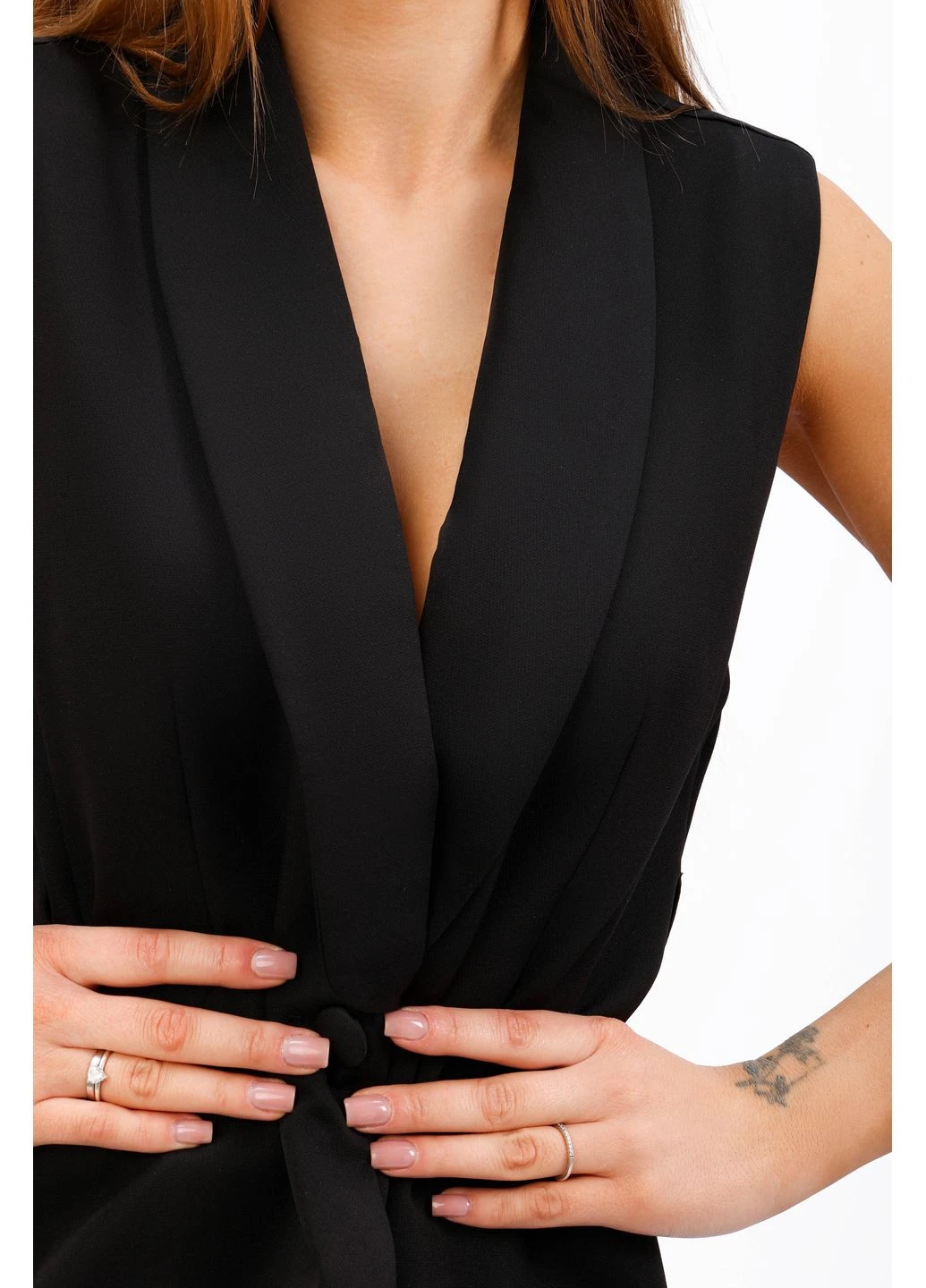 Черный женский жилетка женский 347256 Where Uwear - летний