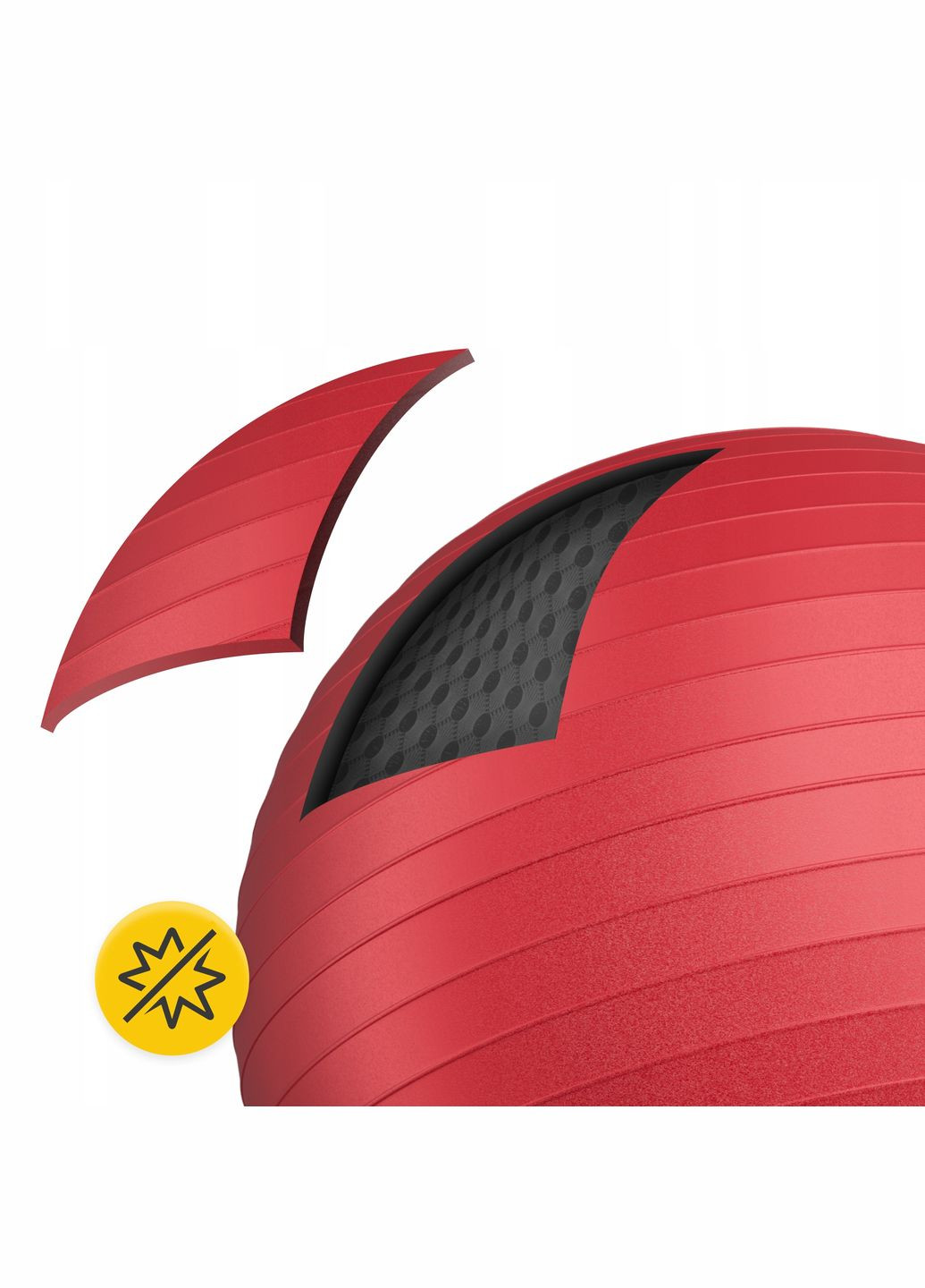 Мяч для фитнеса (фитбол) 55 см Anti-Burst Red () 4FIZJO P-5907222931509 (345710519)