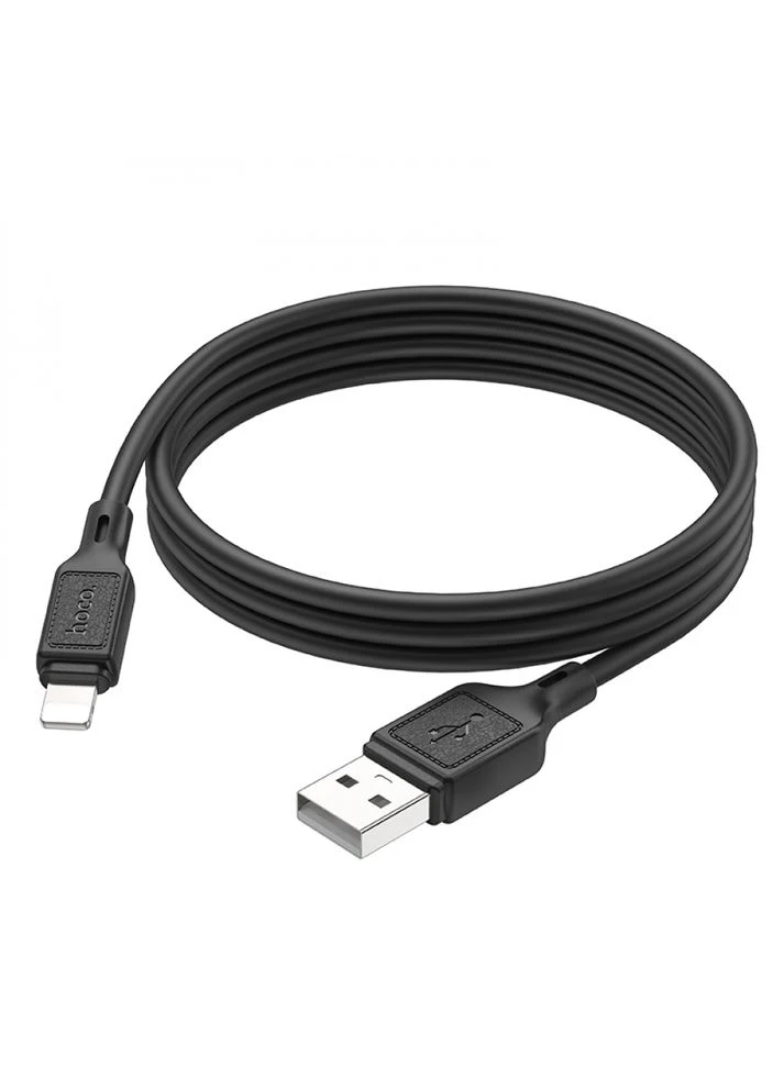 Кабель X90 USB – Lightning 2.4 А 1 м черный Hoco (401883706)
