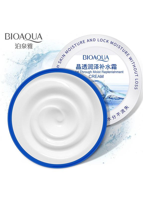 Bioaqua Зволожуючий крем-гель для обличчя з гіалуронової кислотою Crystal Through Moist Replenishment Cream (38г) — Крем, Китай (317169499)