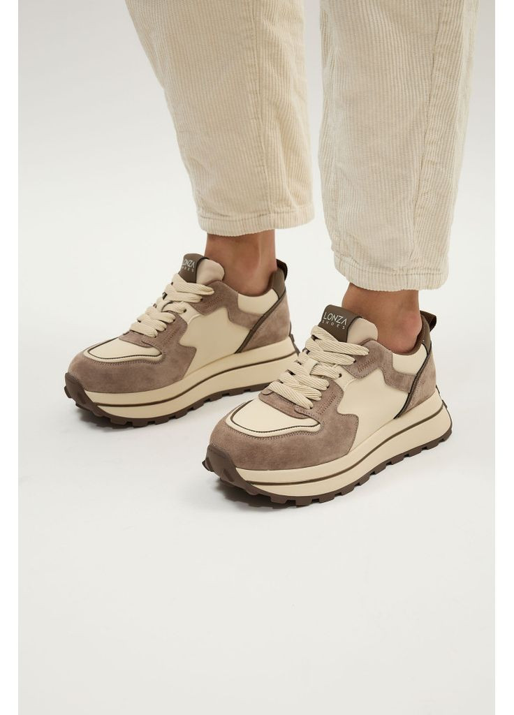 Кроссовки 204452 Lonza бежевые демисезоны (348782727)