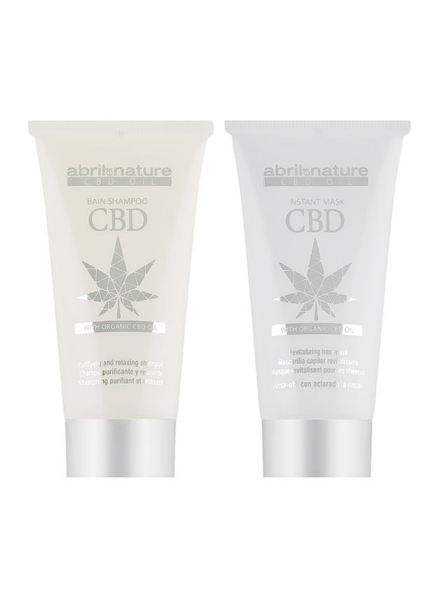 Подарочный набор CBD Cannabis Oil Elixir Шампунь 30 мл + Маска 30 мл Abril et Nature (339051350)