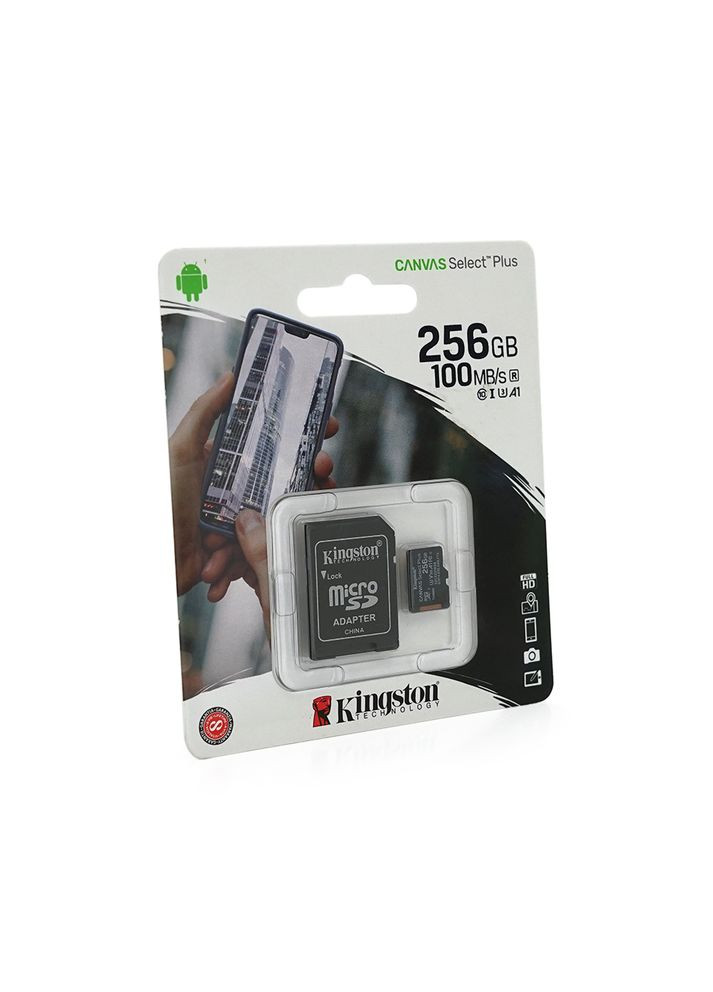 Карта памяти Kingston Canvas microSDHC Class 10 A1 UHSI, 256GB Voltronic (314833760)