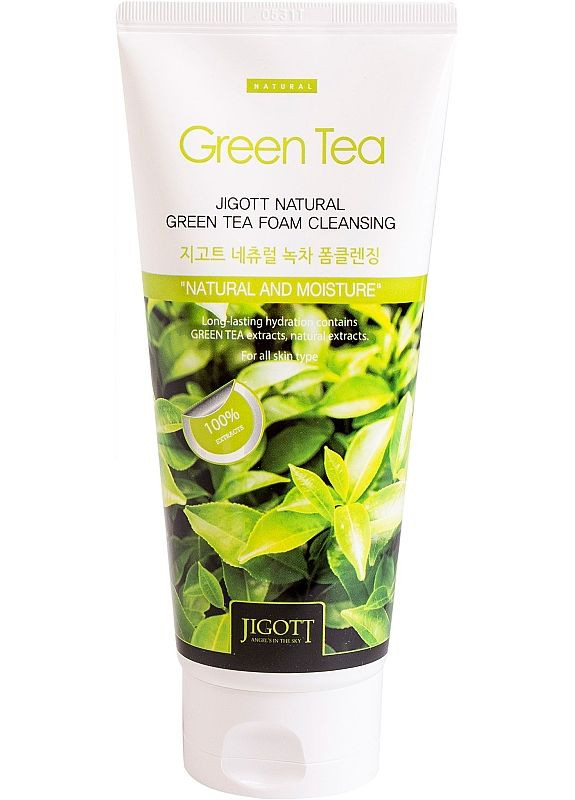 Очистительная пенка с экстрактом зеленого чая 180ml (2-856994) Jigott (369790747)