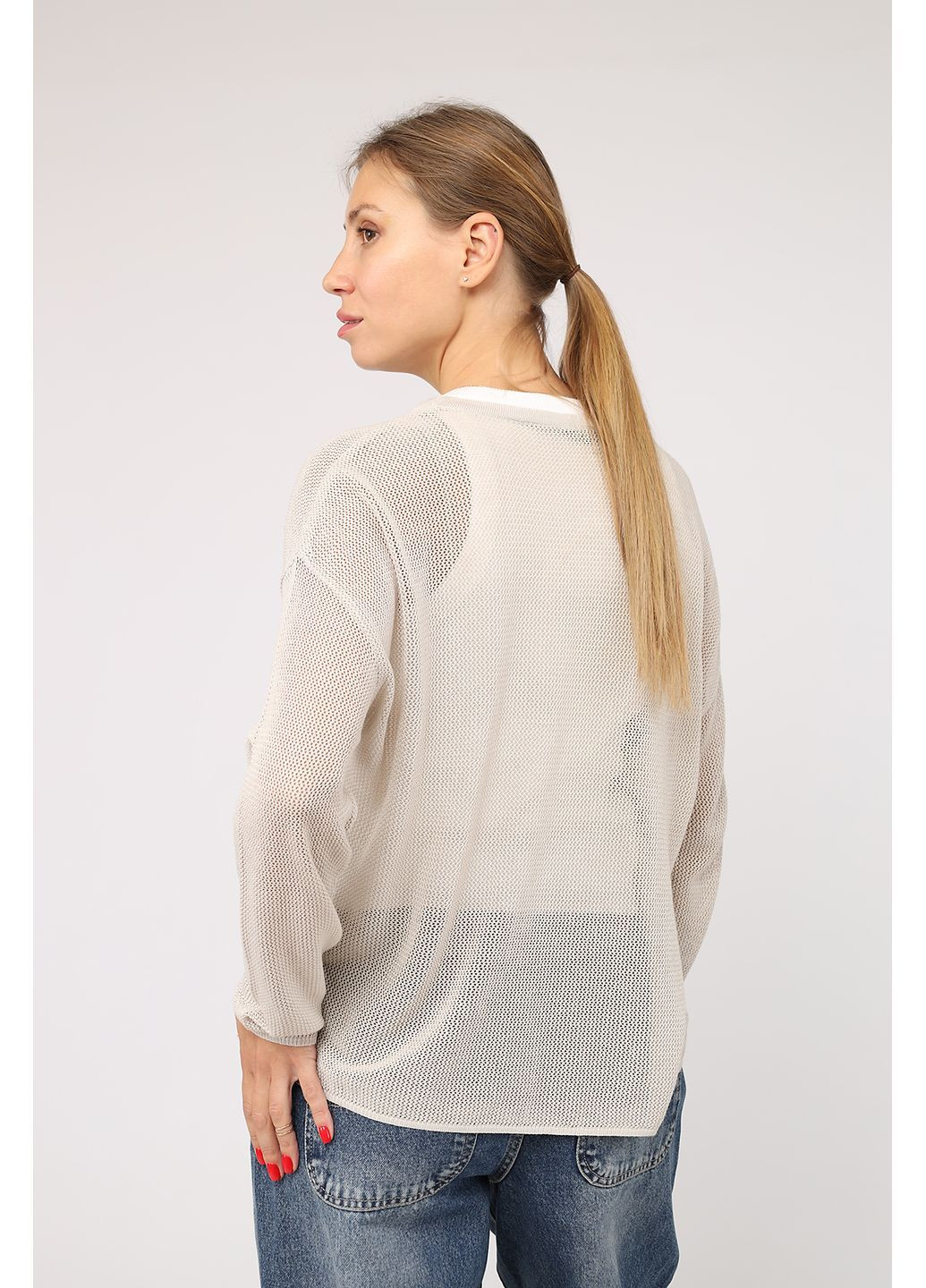 Джемпер жіночий колір молочний ЦБ-00285983 Yuki (364262426)