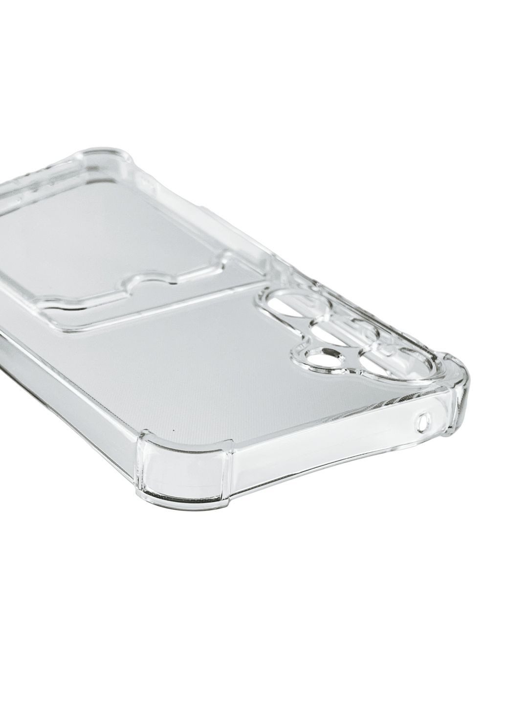 Чохол для Galaxy A35 5G (SM-A356B) з бронь кутами з кишенею для візиток карток k-pop на самсунг а35 прозорий Samsung (366019909)