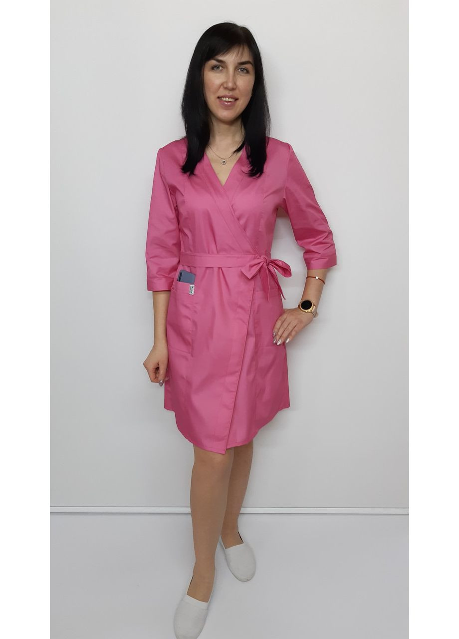 Жіночий медичний халат Бель котон три чверті рукав 54, No Brand (361359717)