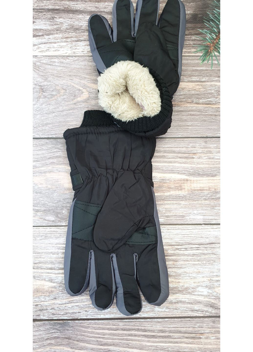 Подростковые балонные варежки на флисе для мальчиков и девочек 8-14 лет No Brand (358517393)