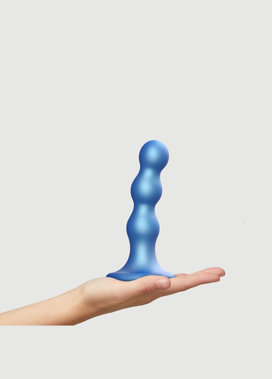 Насадка для страпона Dildo Plug Balls Blue Metallic M - CherryLove Strap-On-Me (339867194)