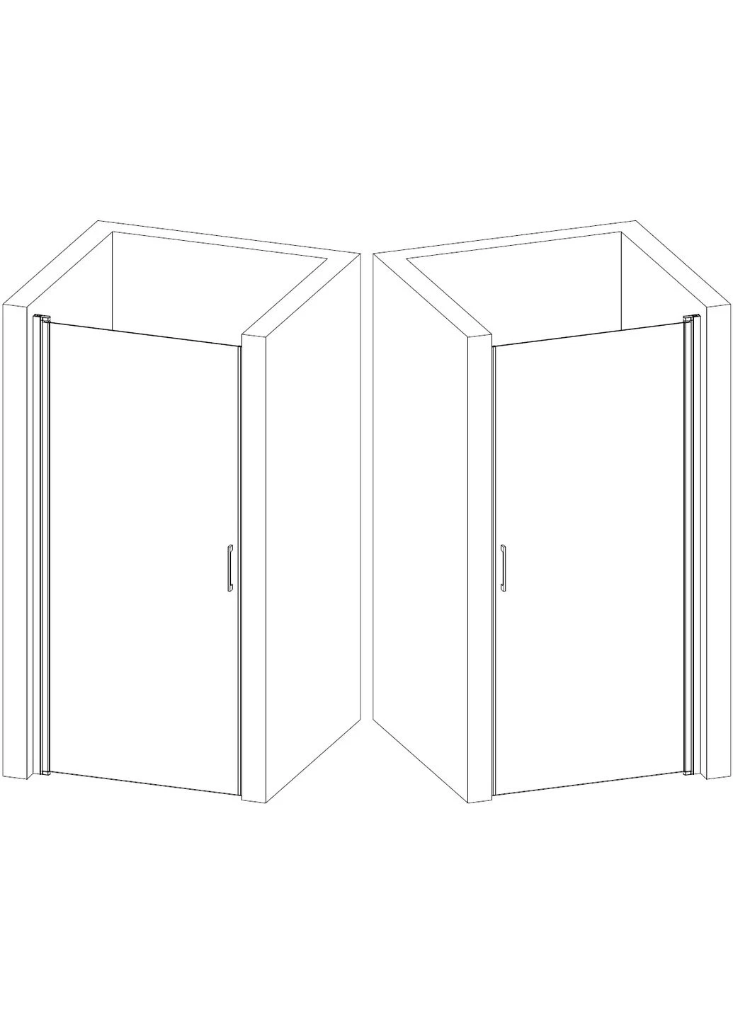 Душевые двери PROSNA 80TCW.Line (80W.Line) Bravo 000019806 (385681764)
