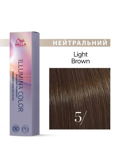 Фарба для волосся Professionals Illumina Color Neutral 5/ (Light Brown) 60мл Wella (313100201)