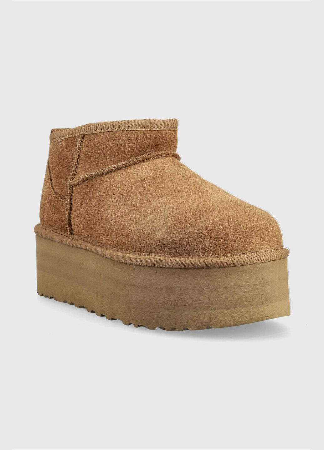 Замшевые Угги UGG Classic Ultra Mini Platform Boot Chestnut No Brand (319348475)