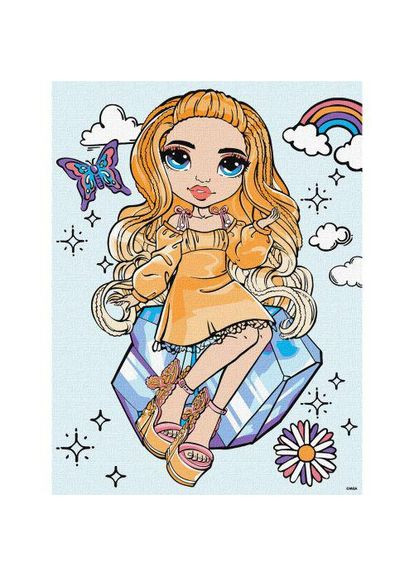 Картина за номерами "Rainbow High Poppy Rowan" 30х40 см (TS01091996268856) Ідейка (377729232)