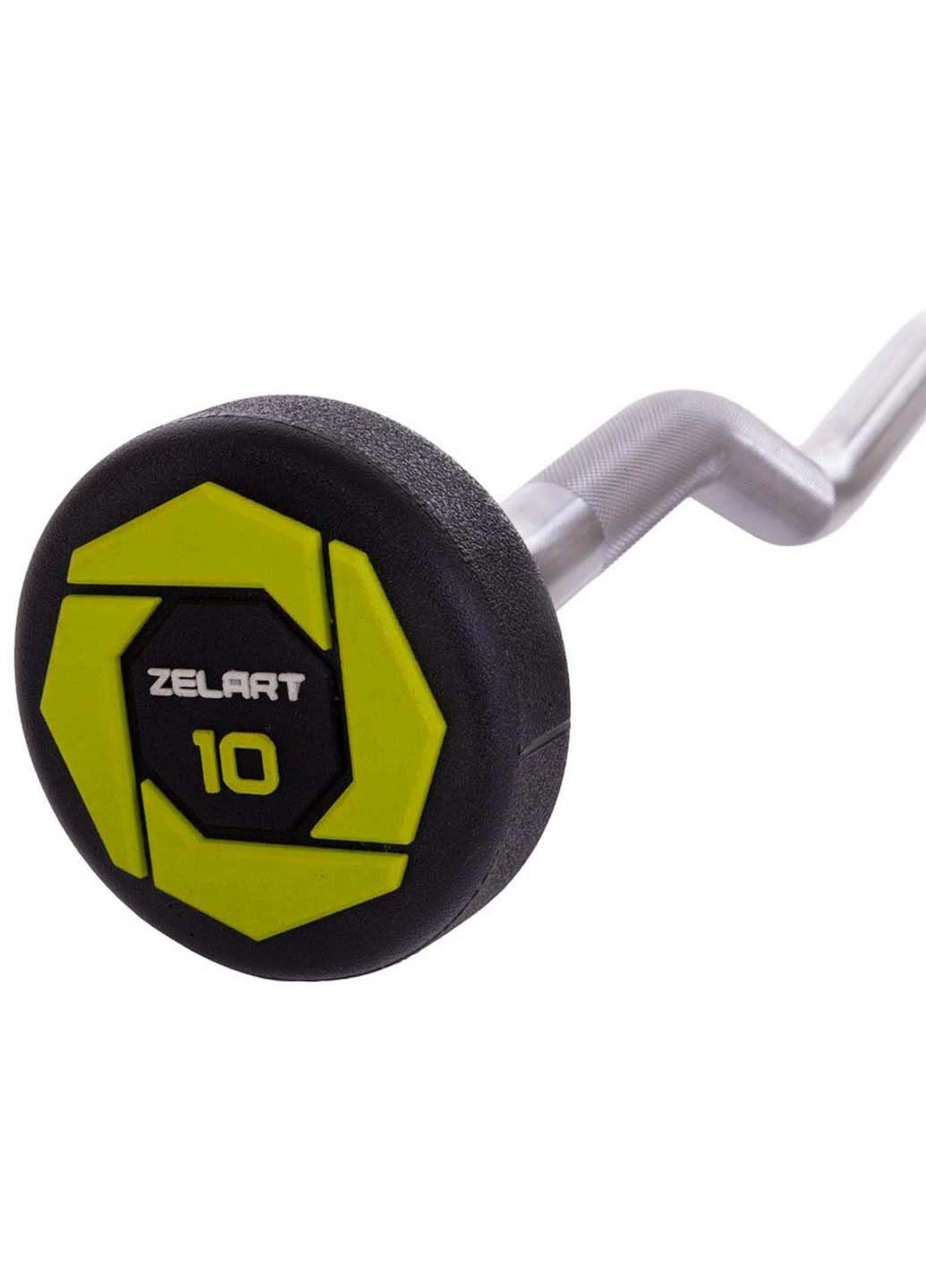 Штанга фиксированная изогнутая Urethane Barbell TA-2690 10 кг Zelart (286043450)