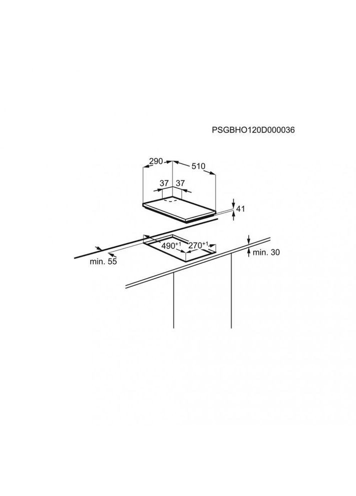 Варильна поверхня газова EGG3322NVX Electrolux (314976964)