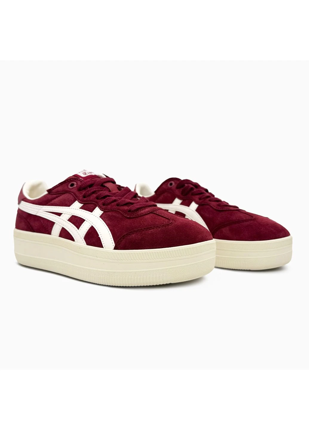 КРОСІВКИ ЖІНОЧІ ASICS ONITSUKA TIGER TOKUTEN PLATFORM BURGUNDY АСІКС ОНІТСУКА ЧЕРВОНІ No Brand червоні демісезони (391017243)