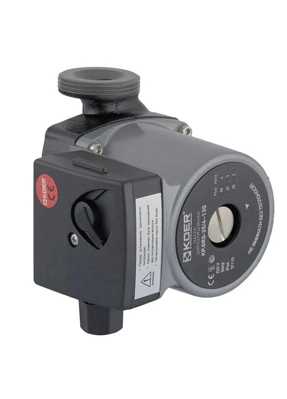 Циркуляційний насос KP.GRS-25/4-130 (KP0250) — центробіжний насос для систем опалення, потужність 93 Вт KOER (398851089)