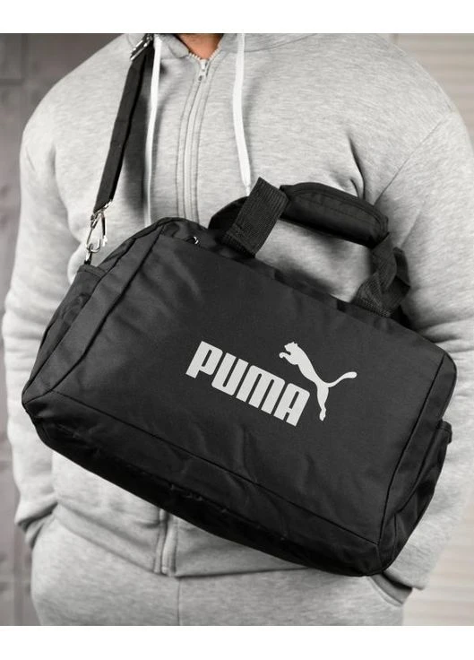 Спортивная мужская дорожная сумка Puma черная Freedom (379644932)