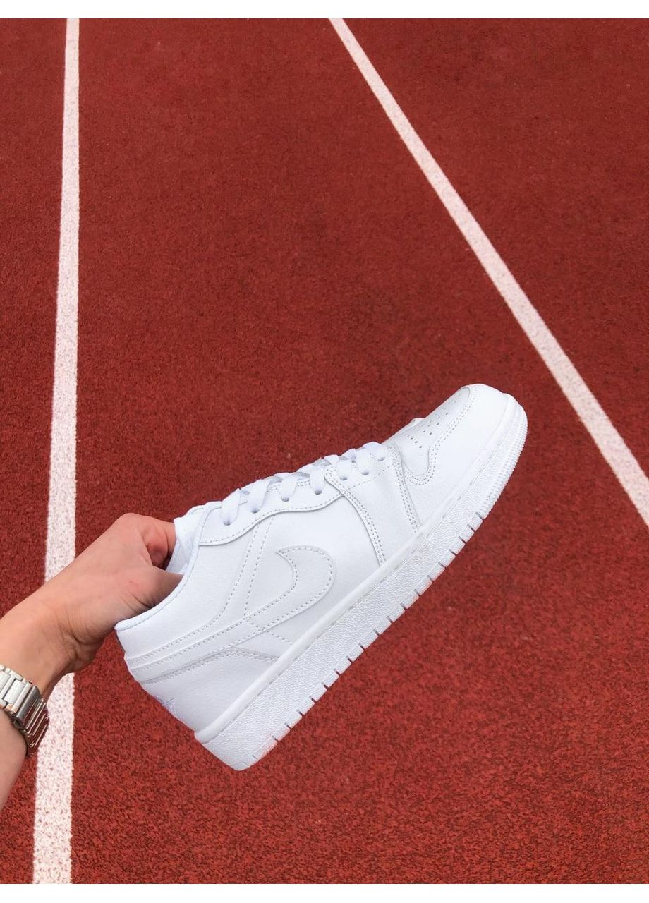 КРОСІВКИ ЖІНОЧІ NIKE AIR JORDAN RETRO 1 LOW FULL WHITE НАЙК АІР ДЖОРДАН No Brand білі демісезони (367168802)