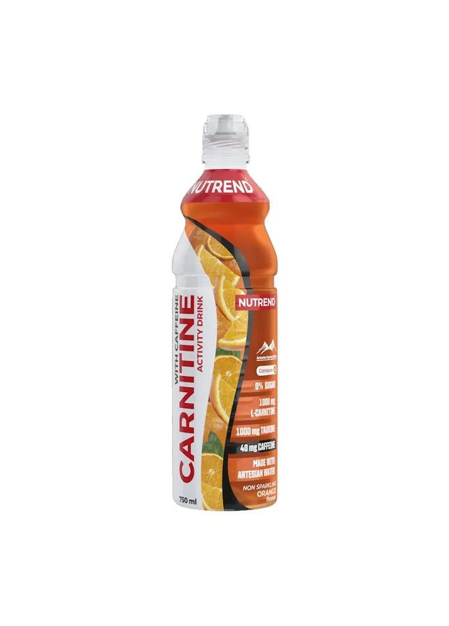 Напій з карнітином і кофеїном Carnitine Activity Drink with Caffeine Апельсин 750 мл Nutrend (371810024)
