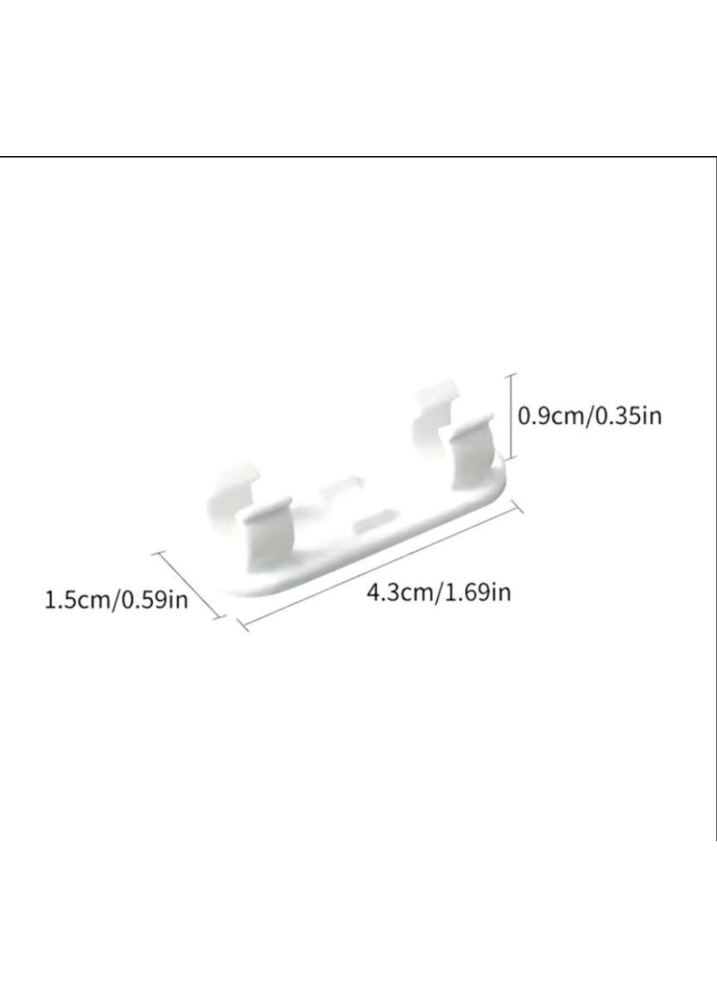 Органайзер-Фіксатор кабелю стяжка тримач кліпса зажим подовжувача самоклеючий 5 шт Білий Lencent (358935022)