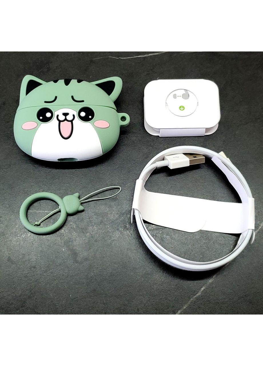 Бездротові Блютуз-навушники EW48 котик 300 мА·год 4 години хакі Hoco (353497626)