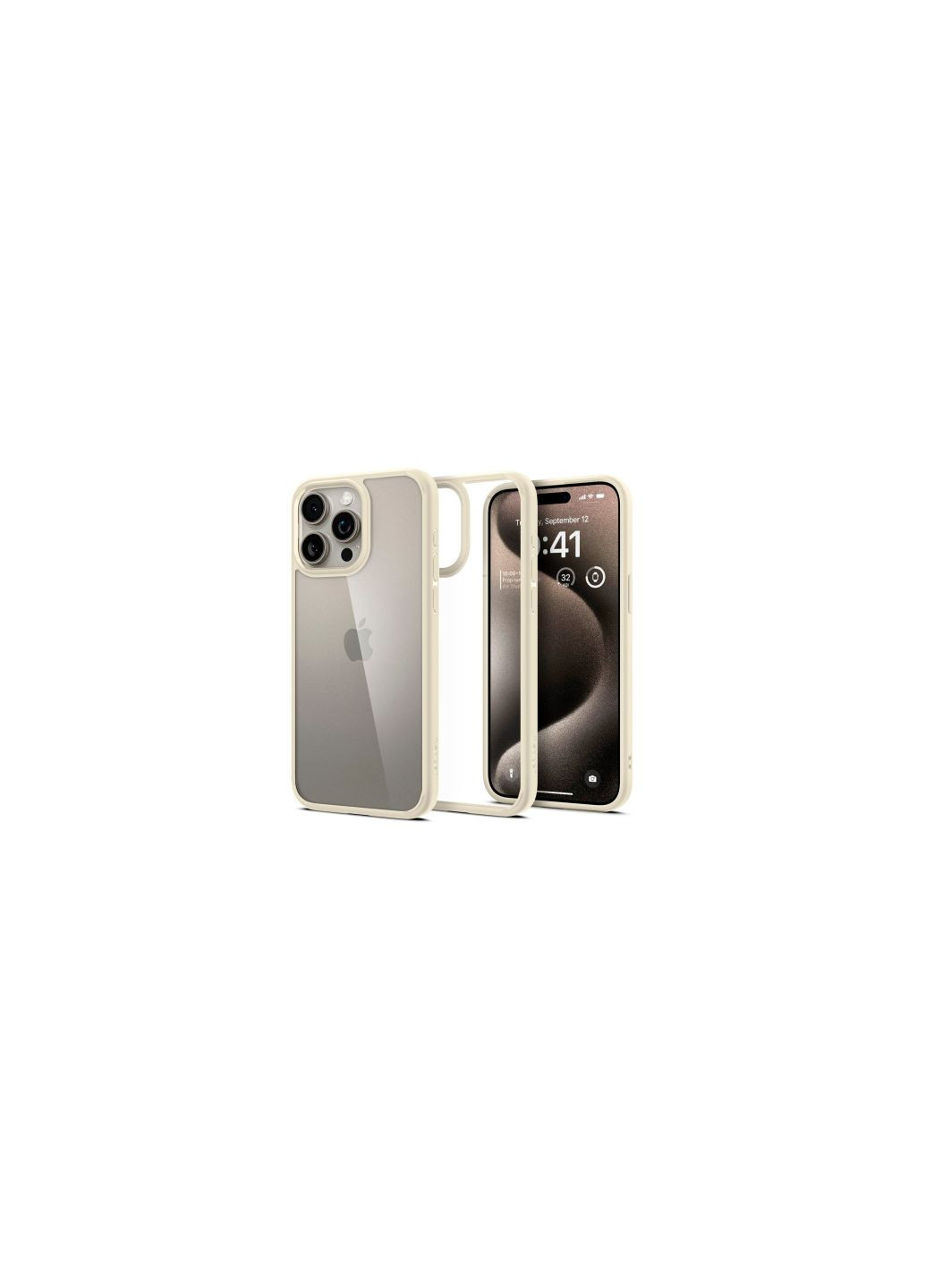 Чохол до мобільного телефона (ACS06571) Spigen Apple iPhone 15 Pro Max Ultra Hybrid Mute Beige (275103469)