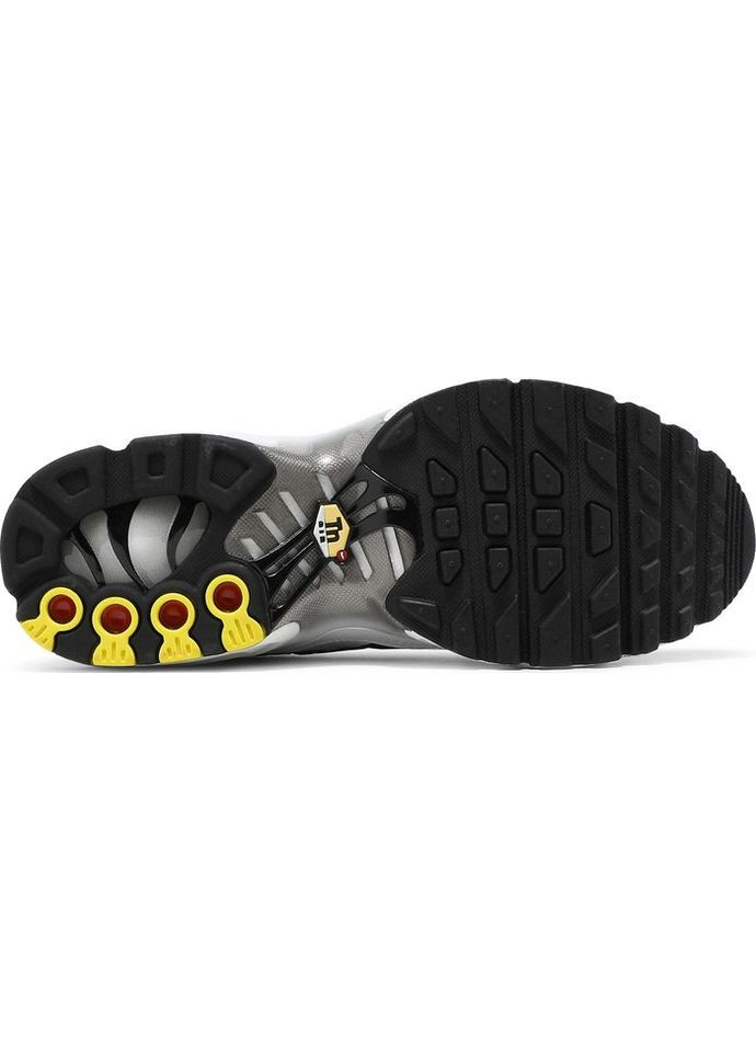 Чорно-білі всесезонні кросівки air max plus white black metallic pewter - cd0609-102 Nike