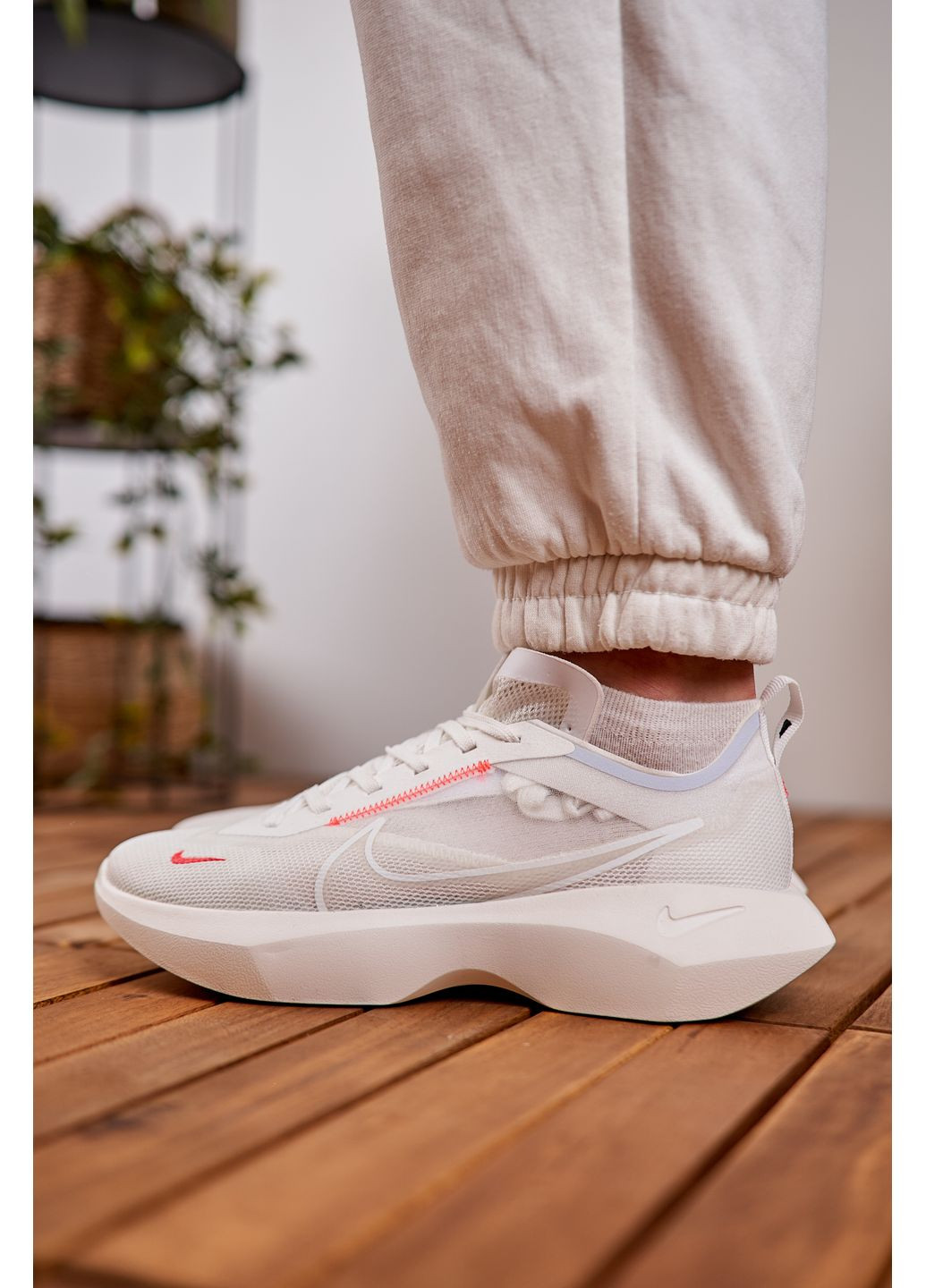 Білі Осінні кросівки чоловічі nike vista lite white red найк віста лайт No Brand