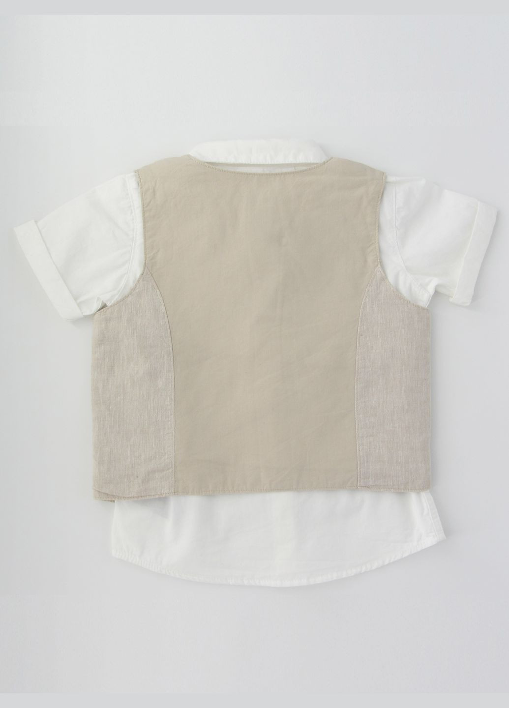 Белый летний комплект (рубашка, жилет) H&M