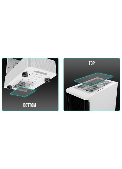 Корпус (4711514501209) Gamdias TALOS E3 CG WH (366104920)