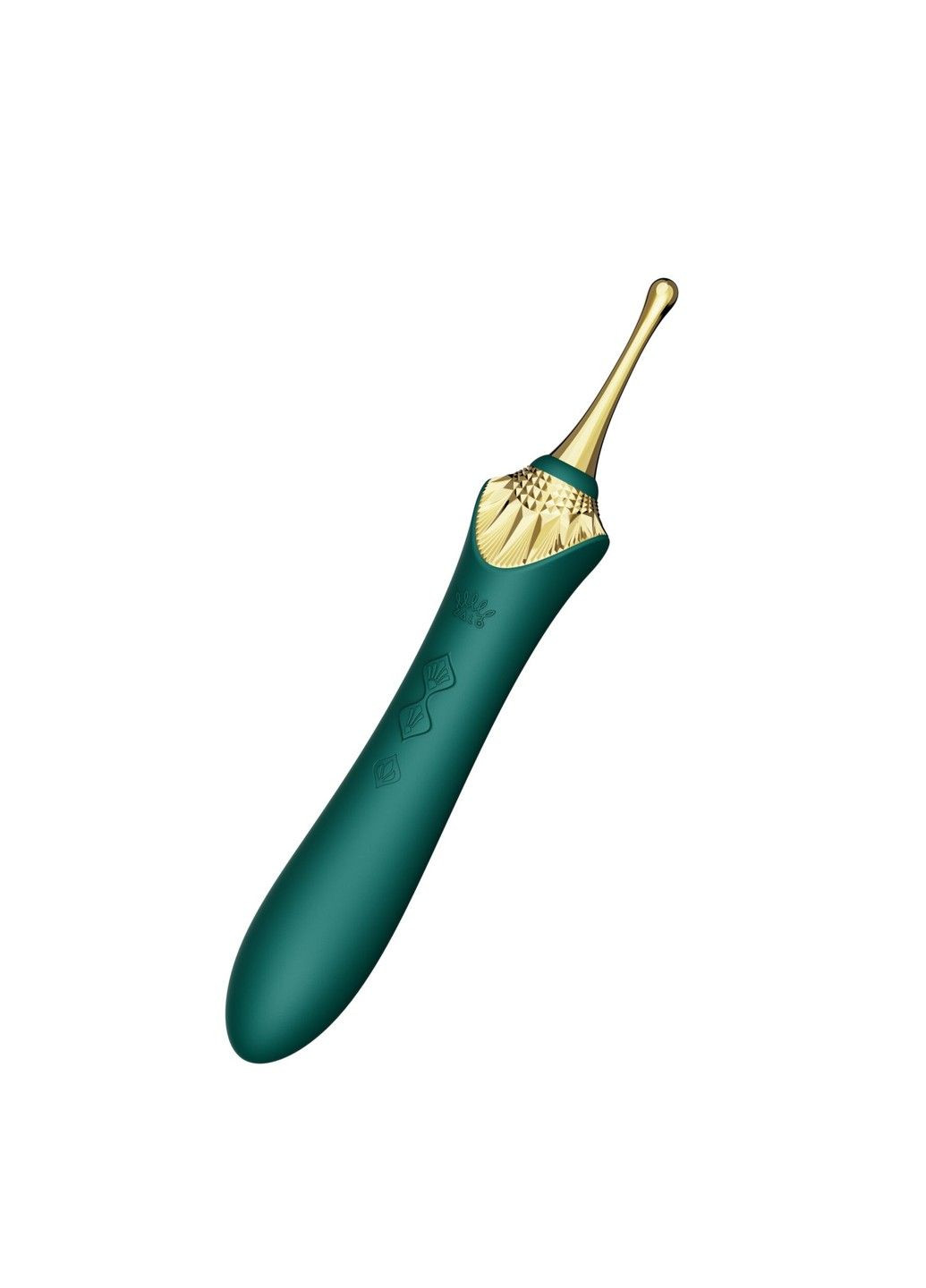 Мультифункциональный вибратор — Bess 2 Turquoise Green, 4 насадки, подогрев Zalo (316231676)