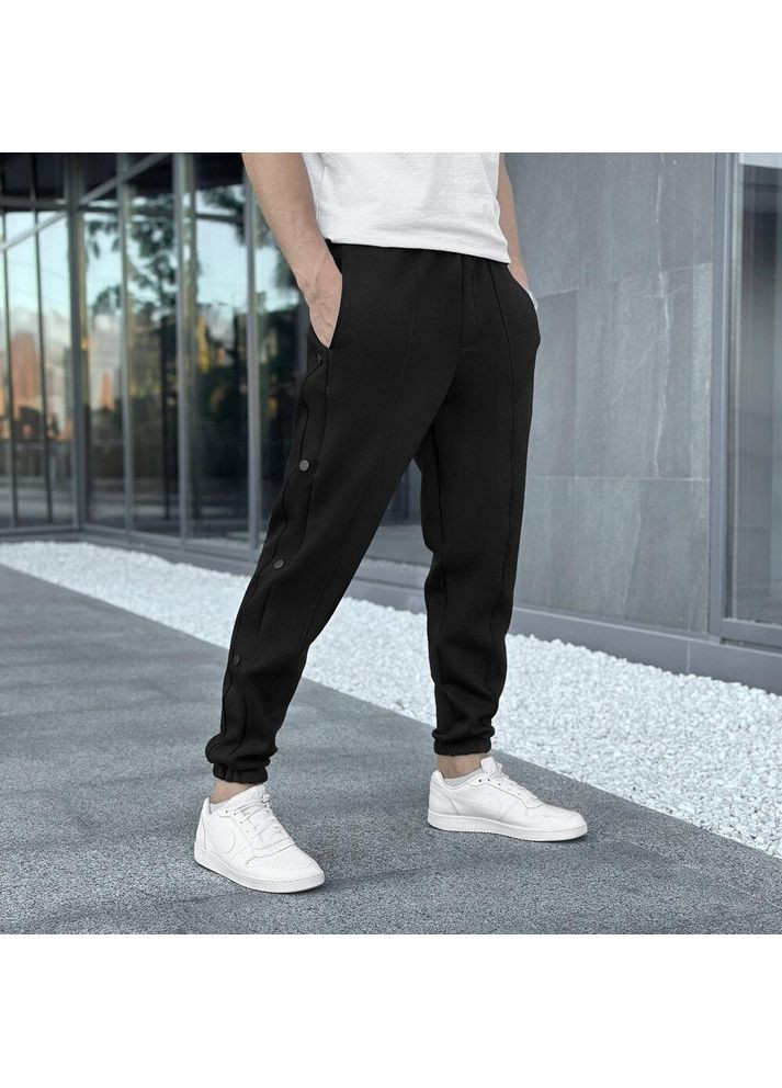Стильні чоловічі повсякдені штани Джоггери чорні Freedom (354808461)