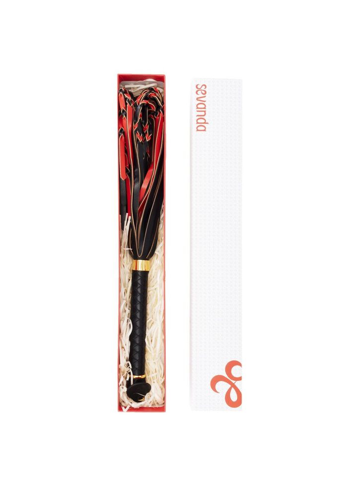 Флогер SEVANDA Red & Black Braided Tail Flogger Lockink (335389337)